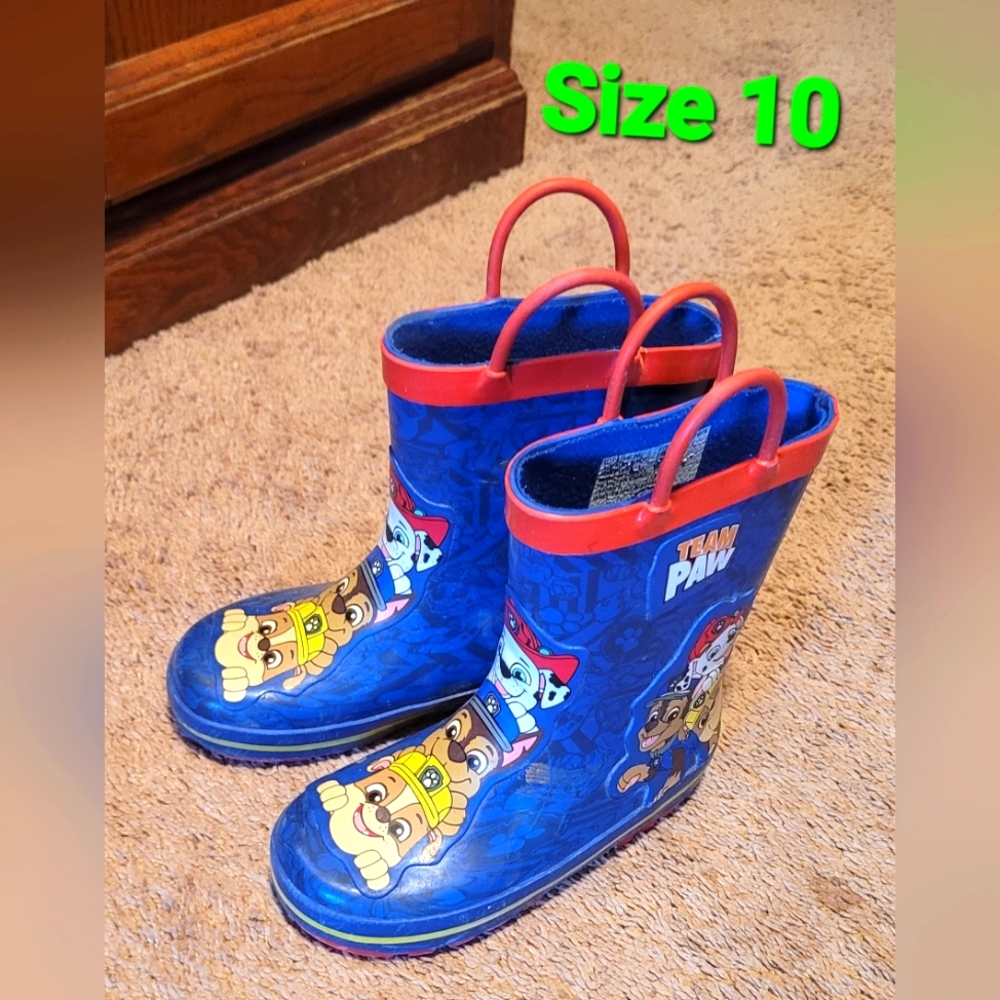 Kids Blue Paw Patrol Rain Boots